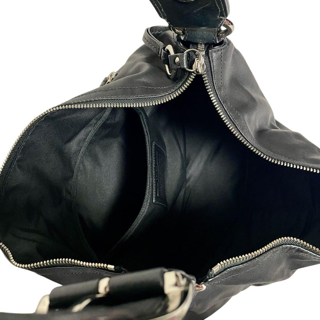 ✨極美品✨COACH コーチ レザー ホーボー ワンショルダー 黒 F13108