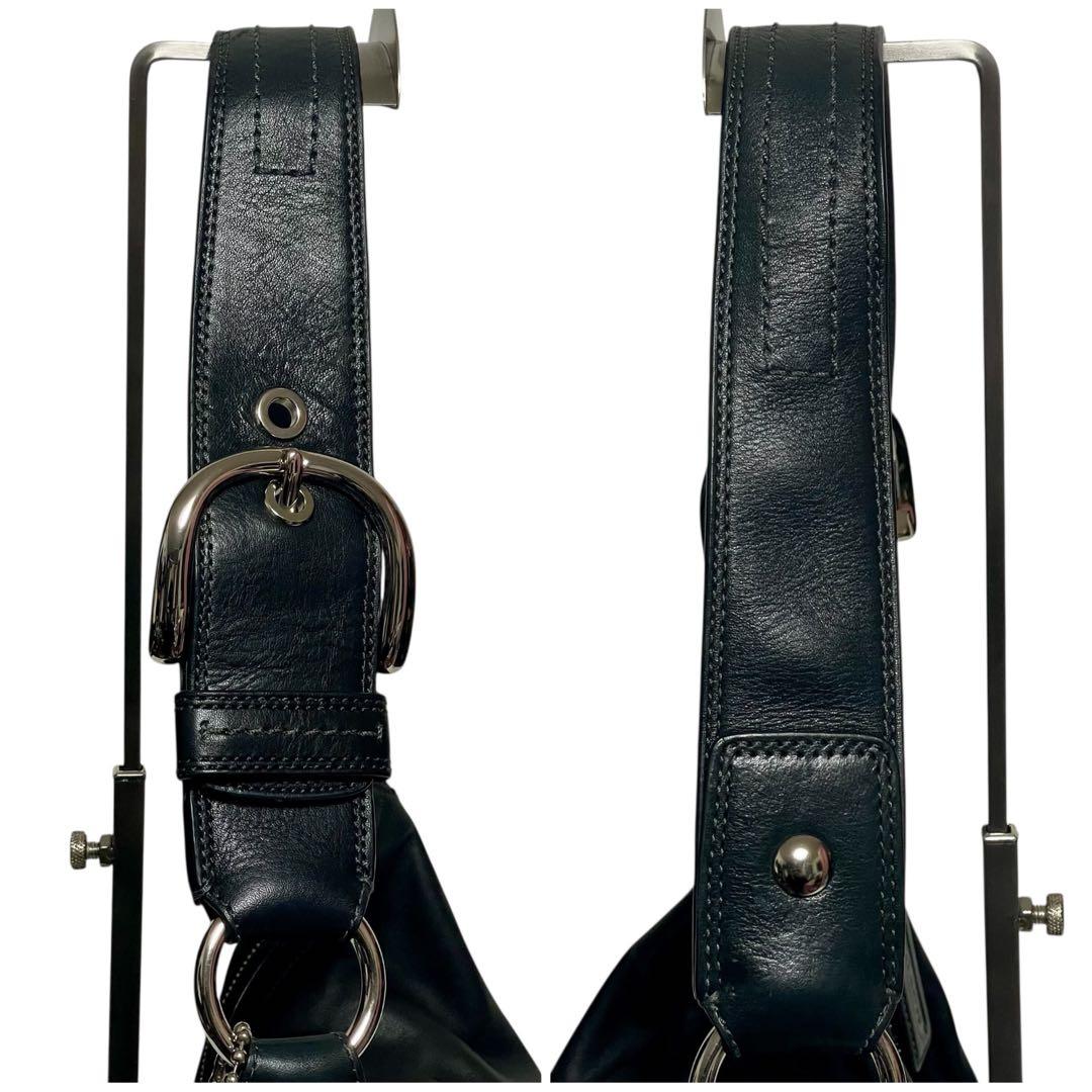 ✨極美品✨COACH コーチ レザー ホーボー ワンショルダー 黒 F13108