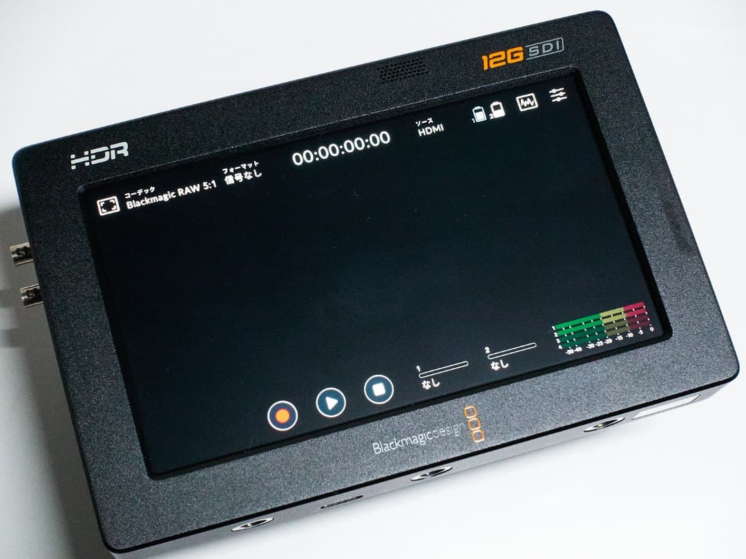 Blackmagic Video Assist 5\" 12G HDR ゲージ付き