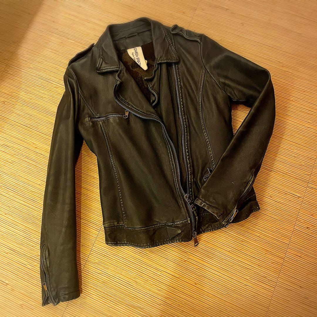 29日まで限定❣️ジョルジオ・ブラット☆羊皮☆ライダースジャケット