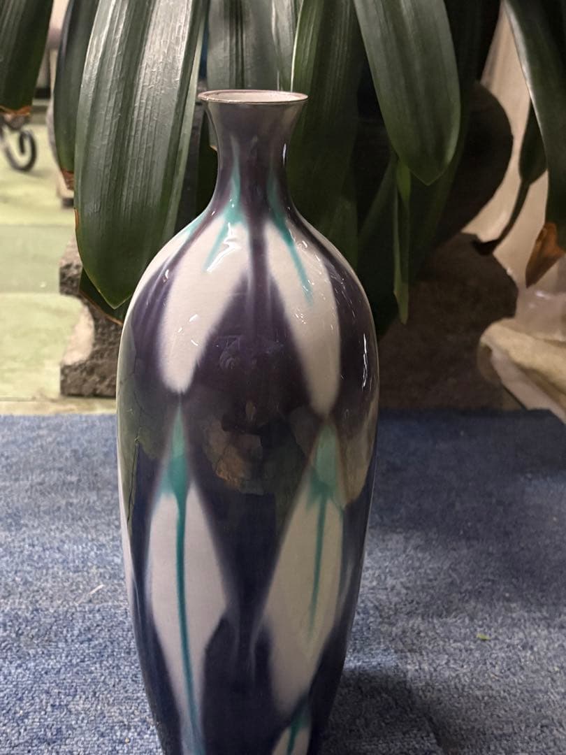 九谷焼　陶器花瓶　新品！