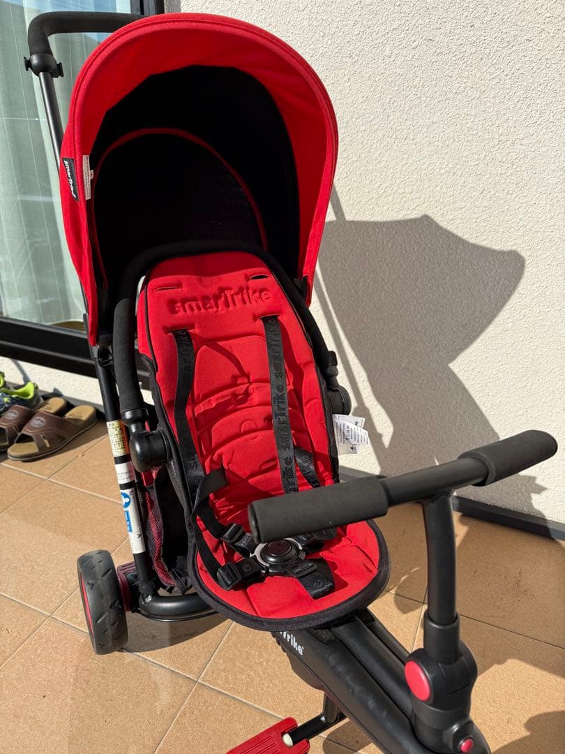 smartrike 三輪ベビーカー　黒赤＊三輪車