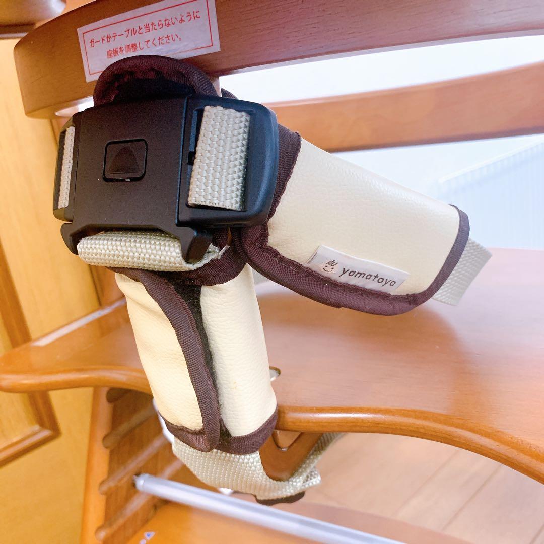 大和屋 すくすくチェア スリム プラス セーフティベルト付き 木製ハイチェア