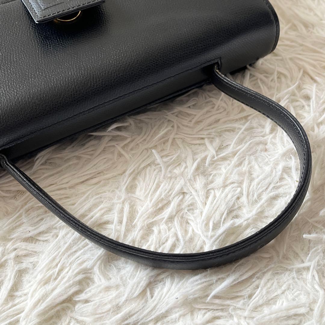 未使用級✨GIVENCHY ジバンシー　ハンドバッグ　冠婚葬祭　ブラック　レザー