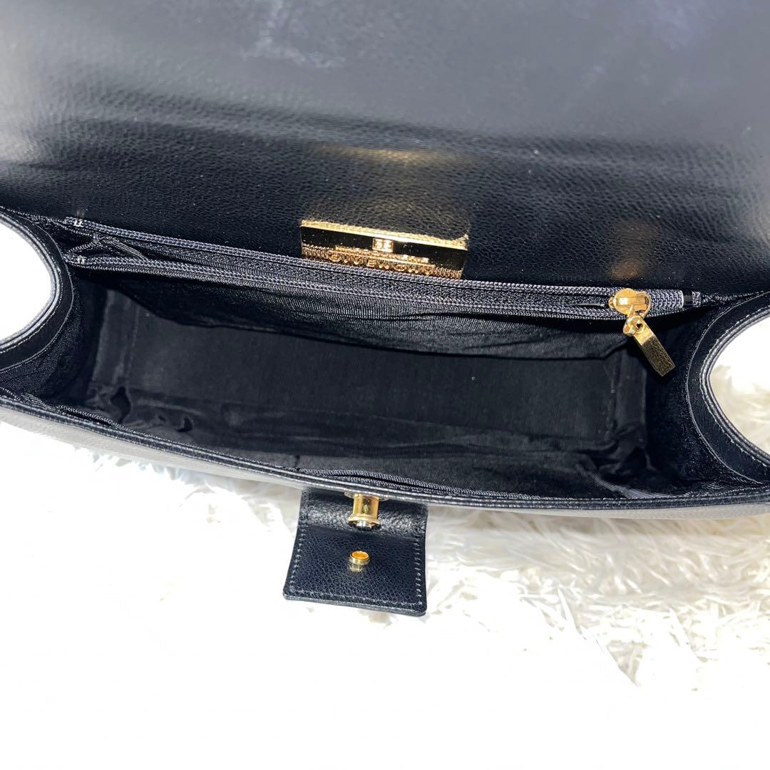 未使用級✨GIVENCHY ジバンシー　ハンドバッグ　冠婚葬祭　ブラック　レザー