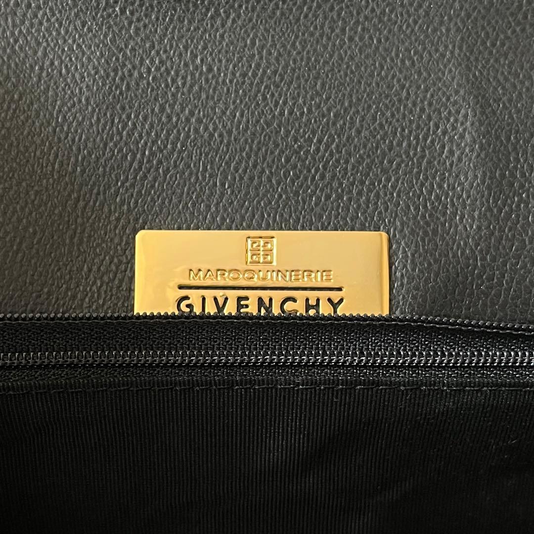 未使用級✨GIVENCHY ジバンシー　ハンドバッグ　冠婚葬祭　ブラック　レザー