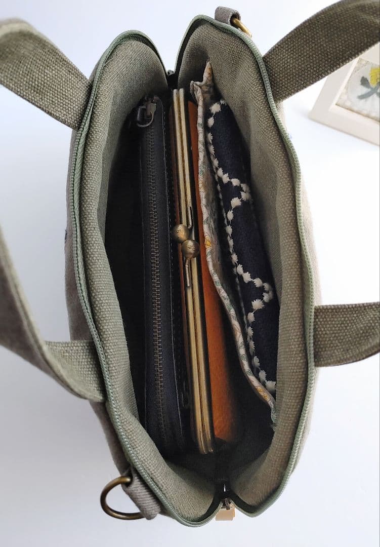 ミナペルホネン　レア　sky flower　ミニサイズまるいショルダーバッグ　秋