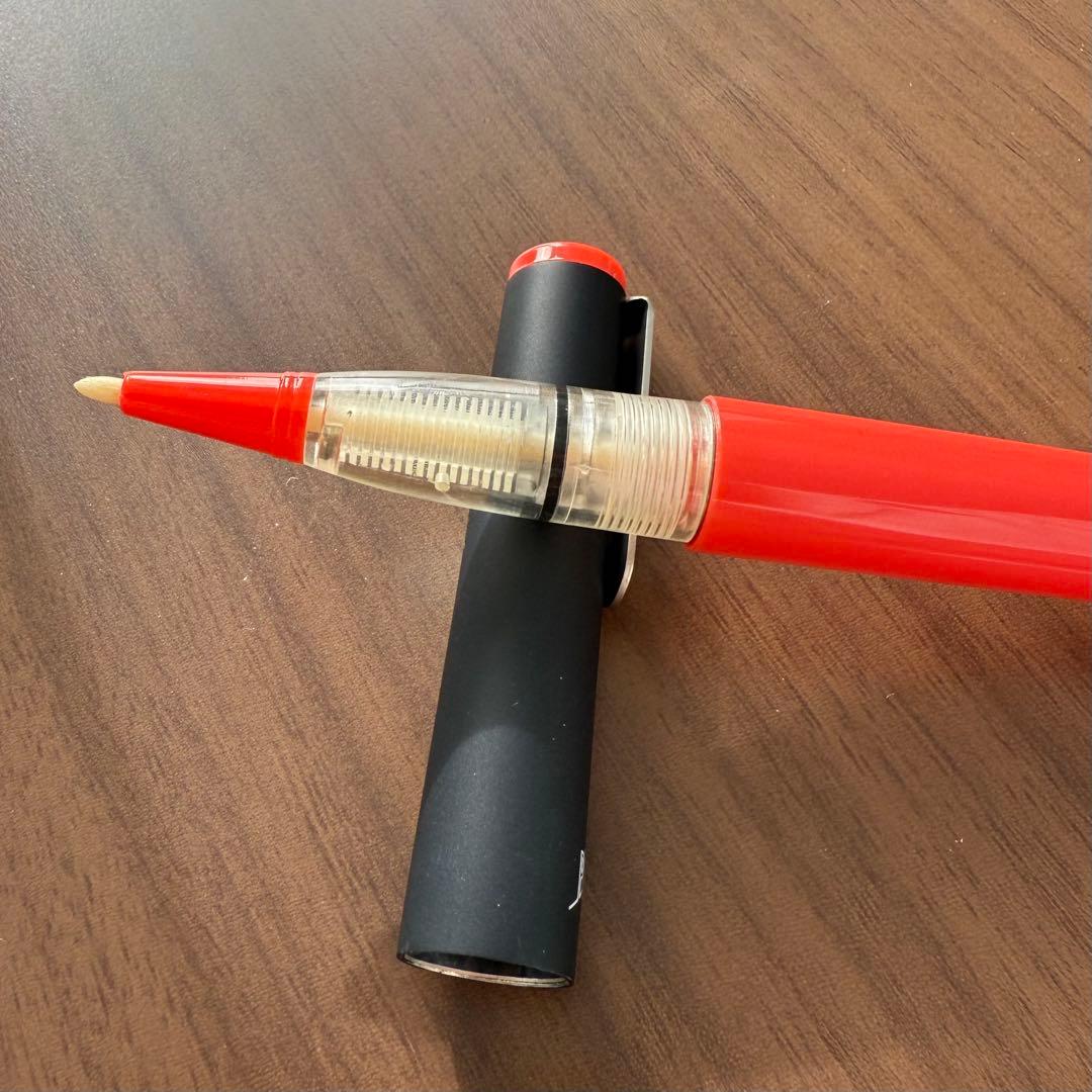 稀少 SN-800A プラチナ ソフトペン 赤軸　昭和　レトロ　丸つけペン　採点