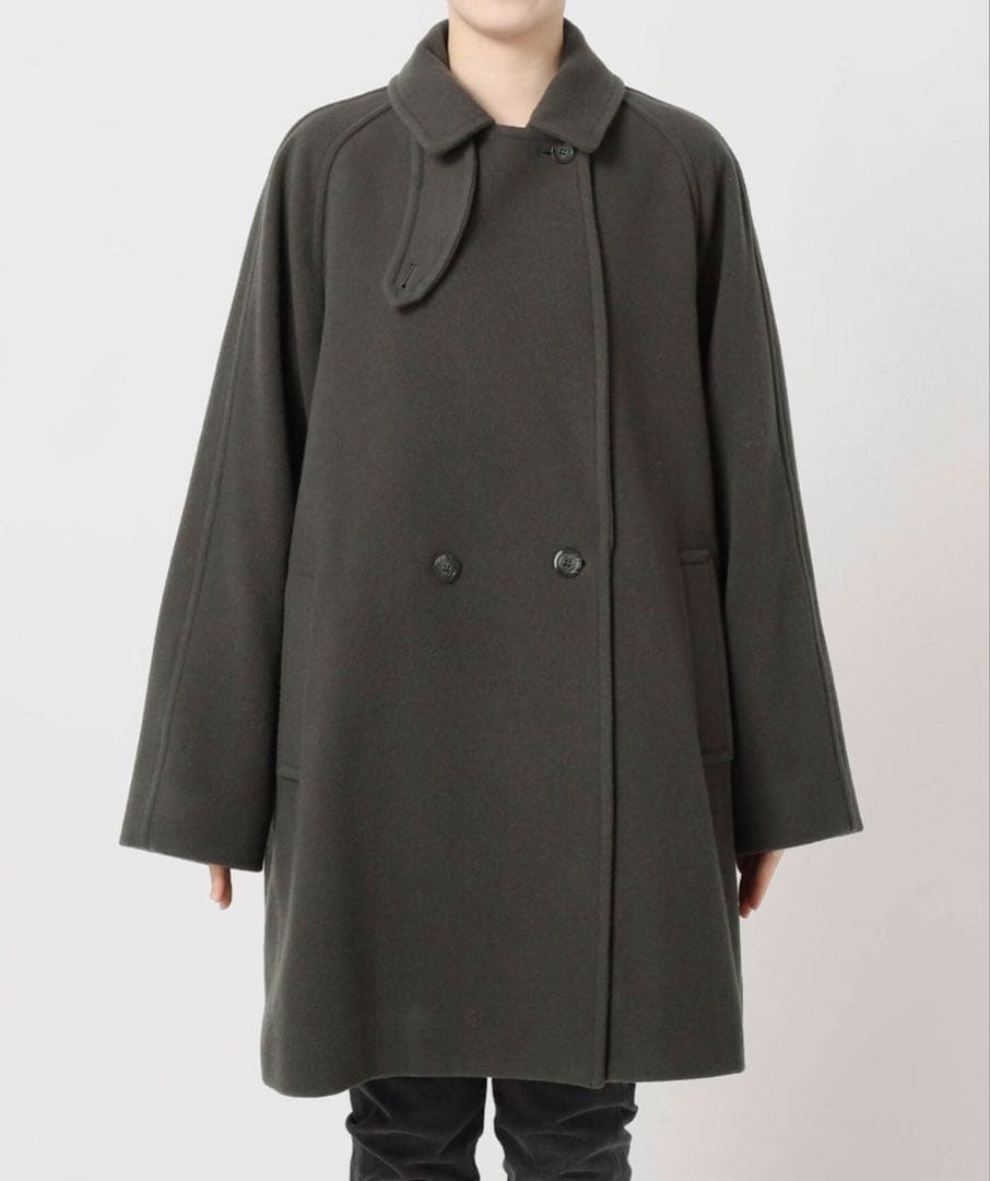 ジャーナルスタンダードレリューム　尾州ウールモッサWブレストハーフコート限定