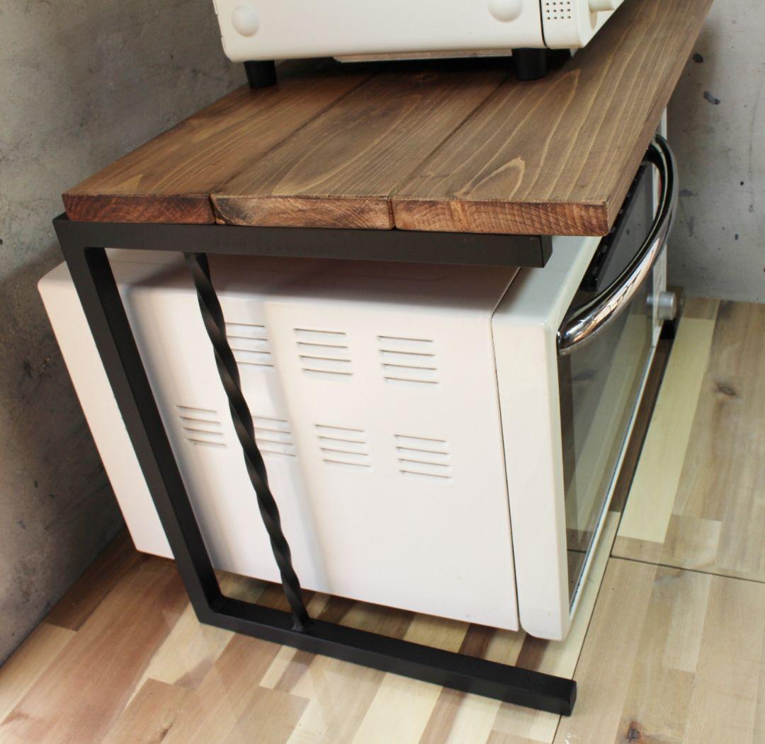 アイアンレンジラック・角鉄ネジり仕様