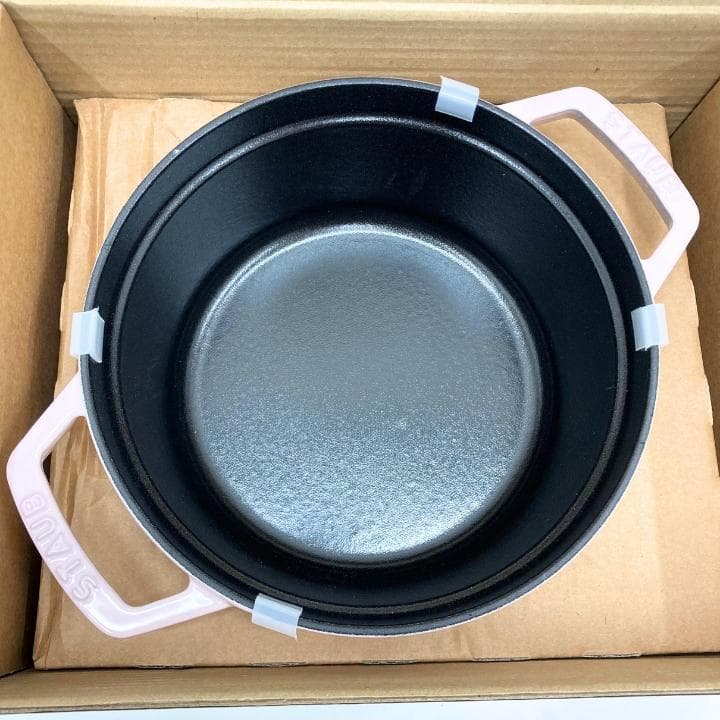 【N】ストウブ STAUB ピコ ココットラウンド 20cm 鍋 ピンク 未使用