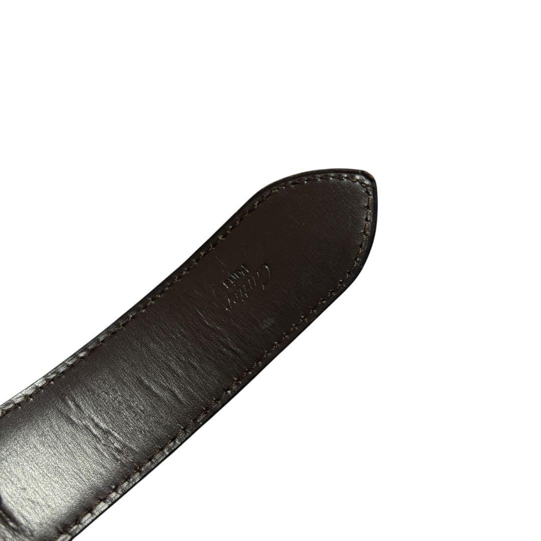 Cartier カルティエ 象 エレファント バックル ベルト ゴールド　レザー
