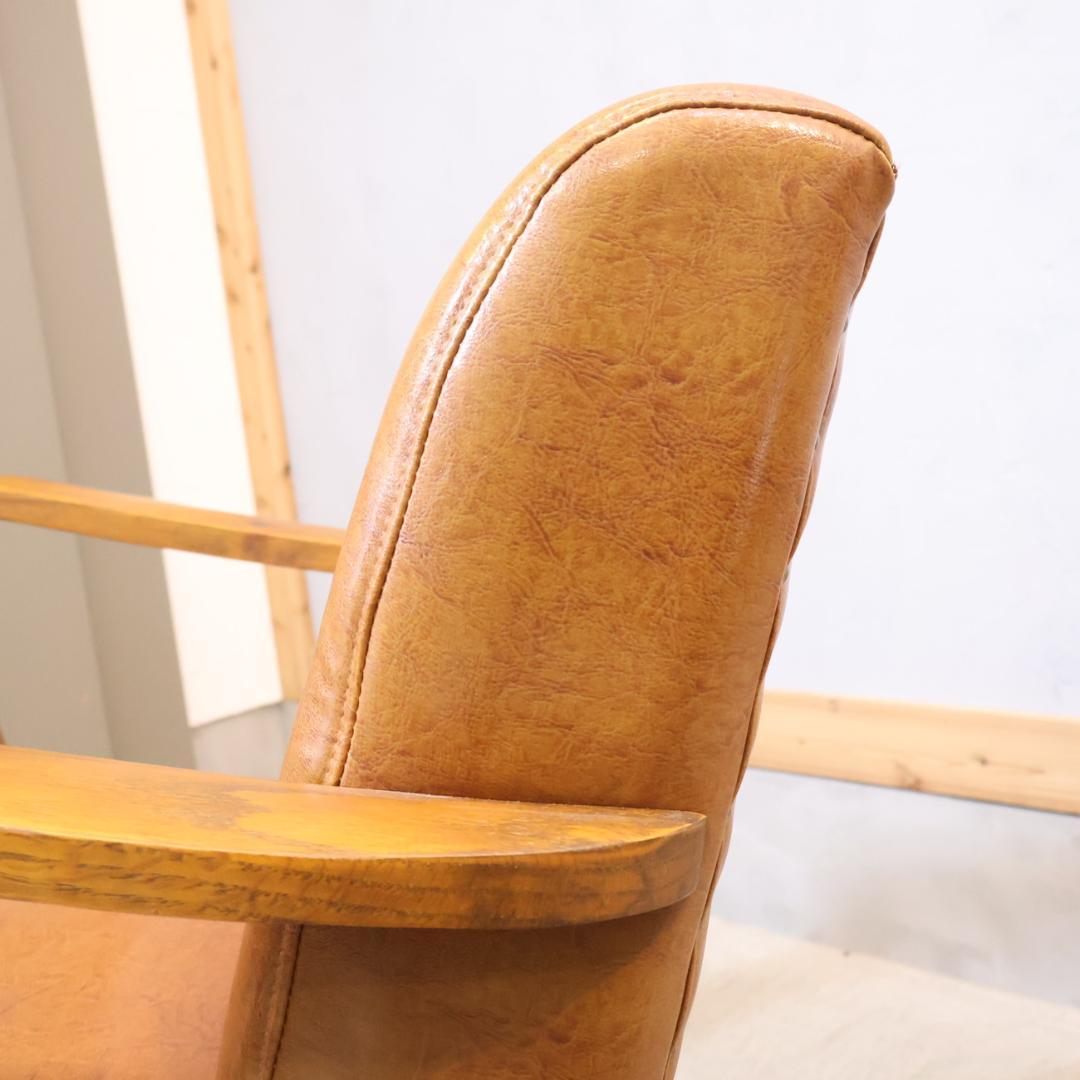 クラッシュゲート VESPA ホワイトオーク無垢材 シングルソファー アーム