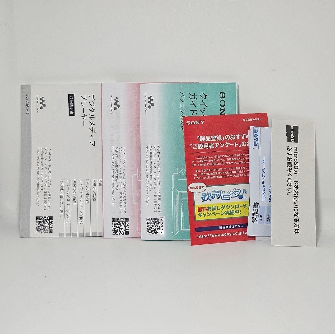 美品 付属品完備 WALKMAN NW-A17 64GB シルバー 本体 箱