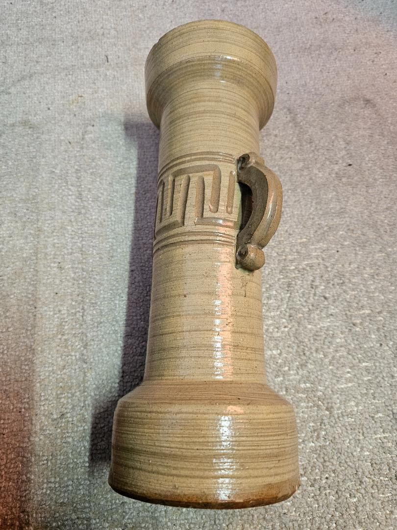 法正寺(ほうしょうじ)焼き 花瓶 作家名描き印 法正寺印