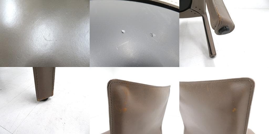 展示品　カッシーナ　キャブ　総本革　レザー　チェア　イス　モダン　名作　高級