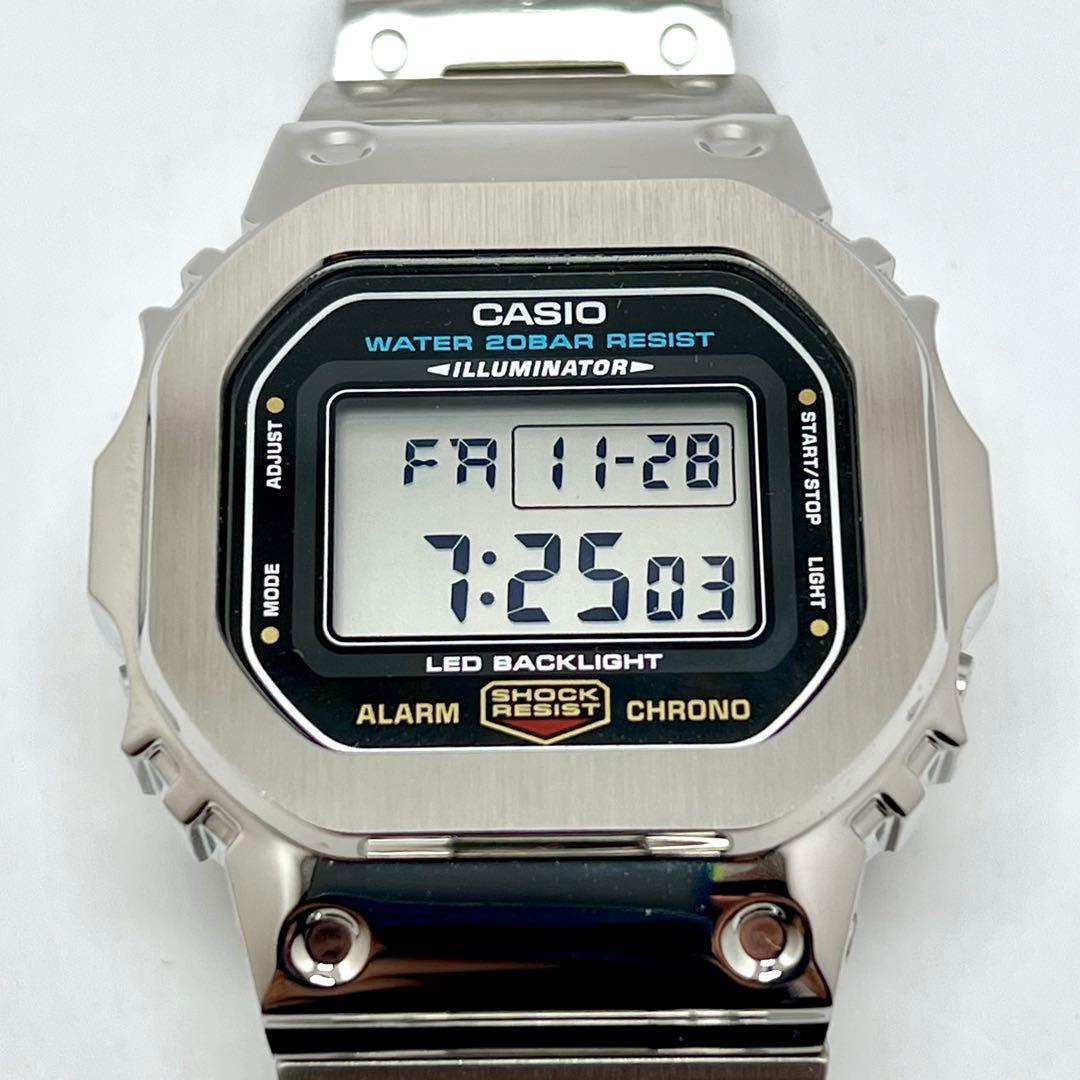 新品 フルメタルカスタム用ステンレスシルバーベゼルバンド(時計は含みません)