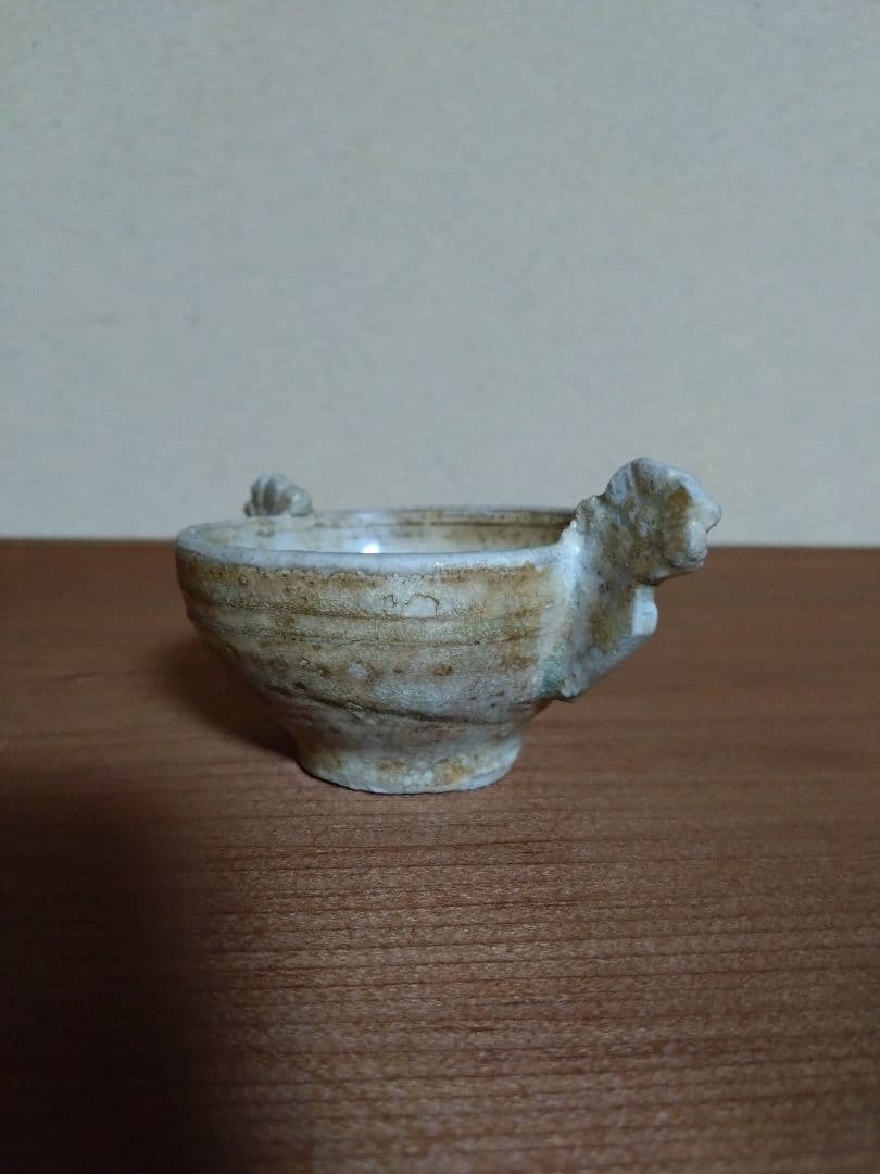 李朝 白磁    金海 耳盃