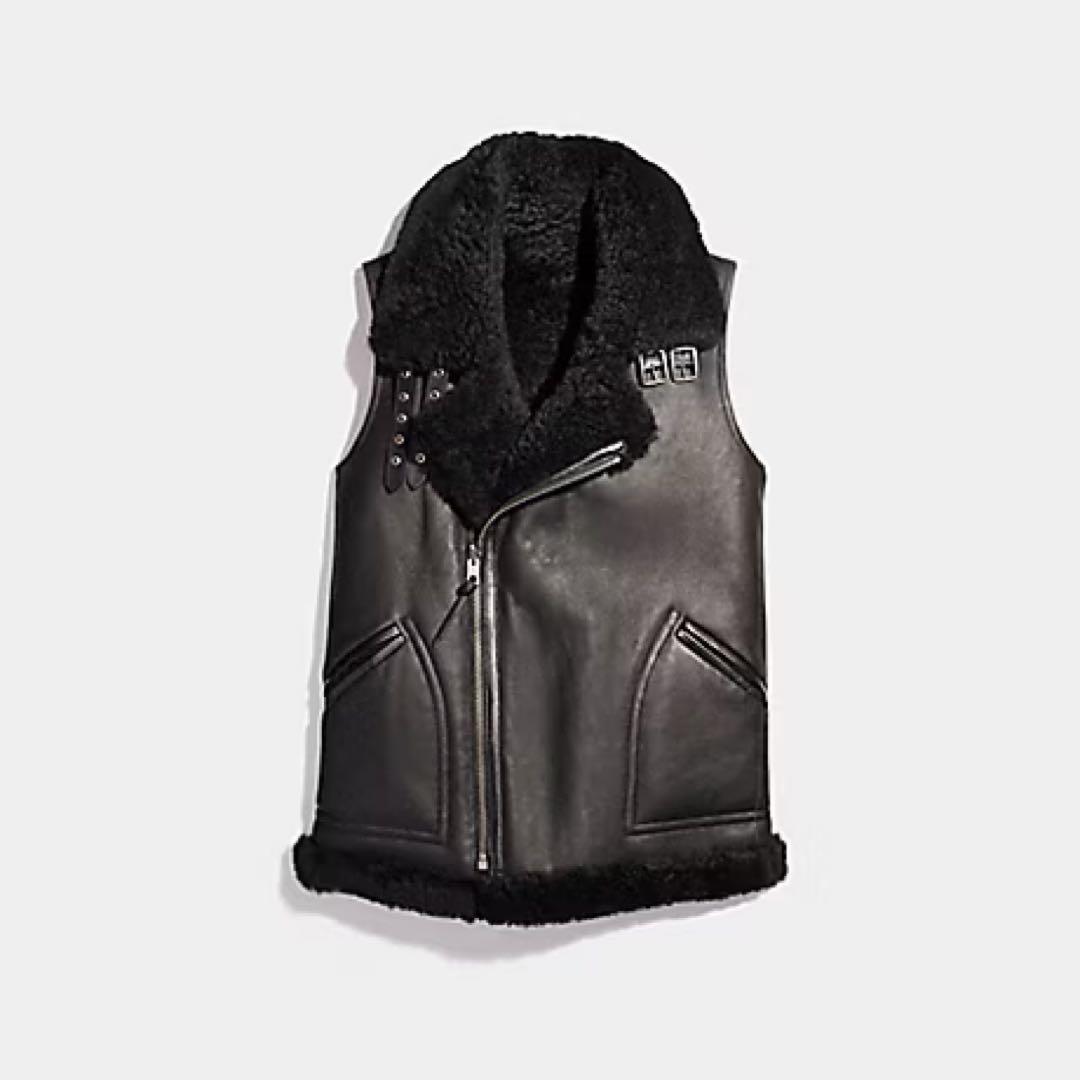 COACH リバーシブルレザーベスト