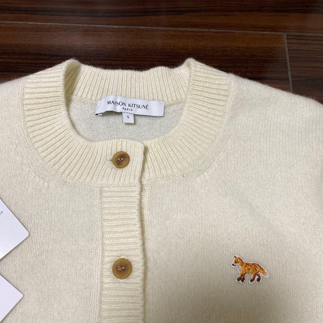メゾンキツネ　ベイビー フォックス ラムズウール フィテッド カーディガン S
