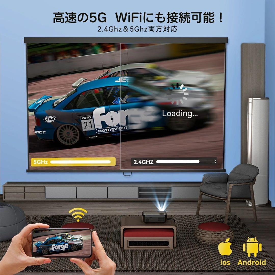 ♪プロジェクター ♪小型 16000ルーメン 550ANSI 4k 1080p