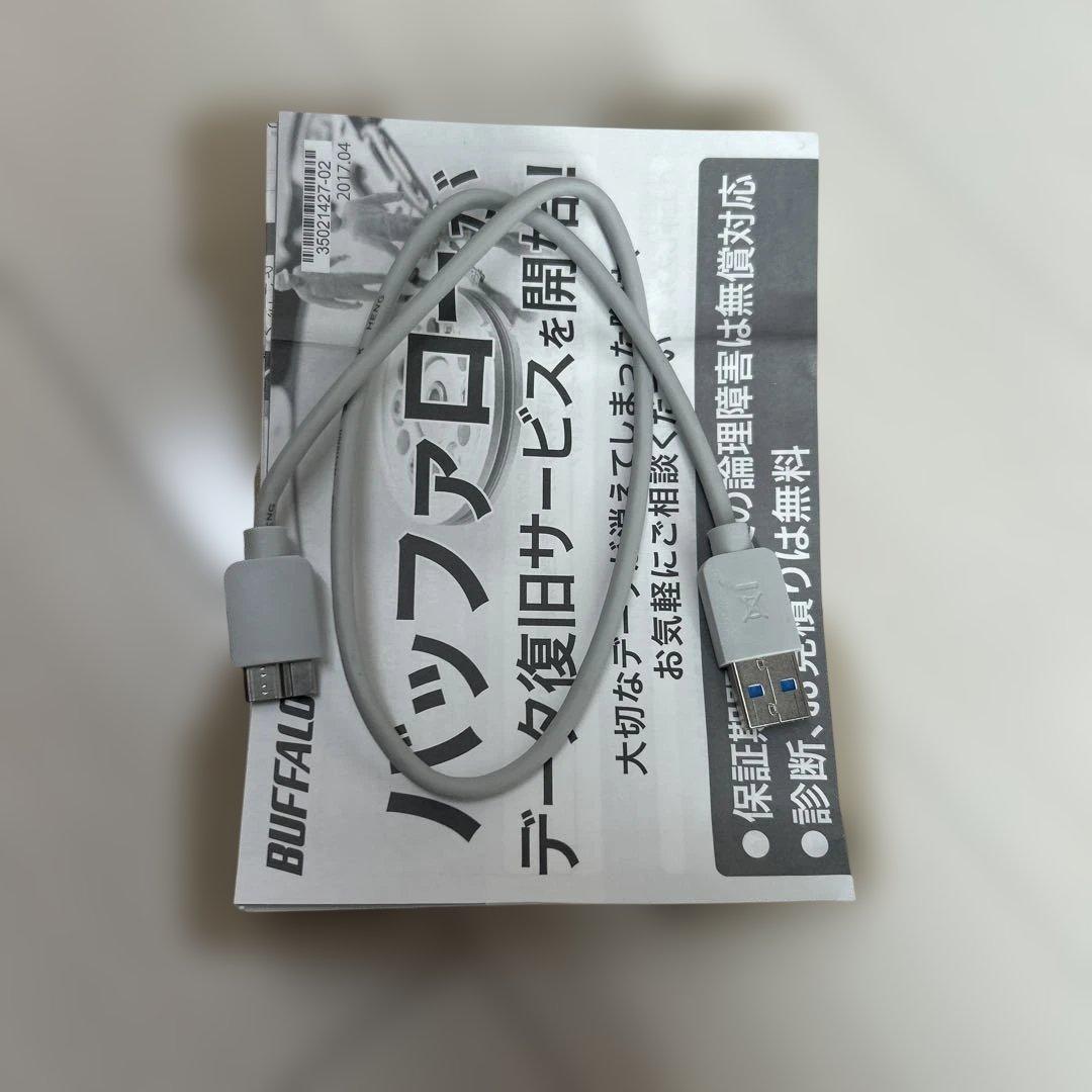 BUFFALO 2TB 外付けハードディスク HD-PNF2.0U3-GWE