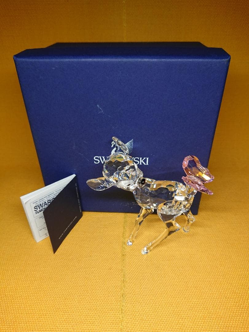 【美品】スワロフスキー　ディズニー　バンビ　置物　工芸品　美術品　A3350