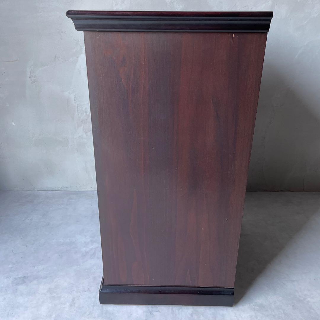 桜材 葉隠 民芸家具 木製 6段抽斗 小箪笥 ナイトテーブル サイドボード