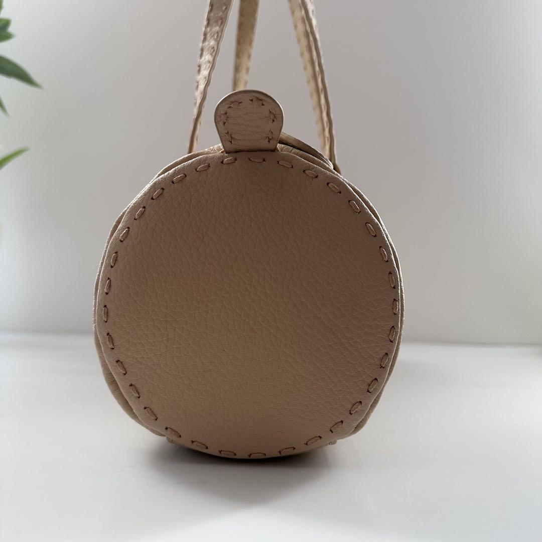 【使用感少ない】kitamura 元町 本革 肩掛け鞄 ハンドバッグ 上品