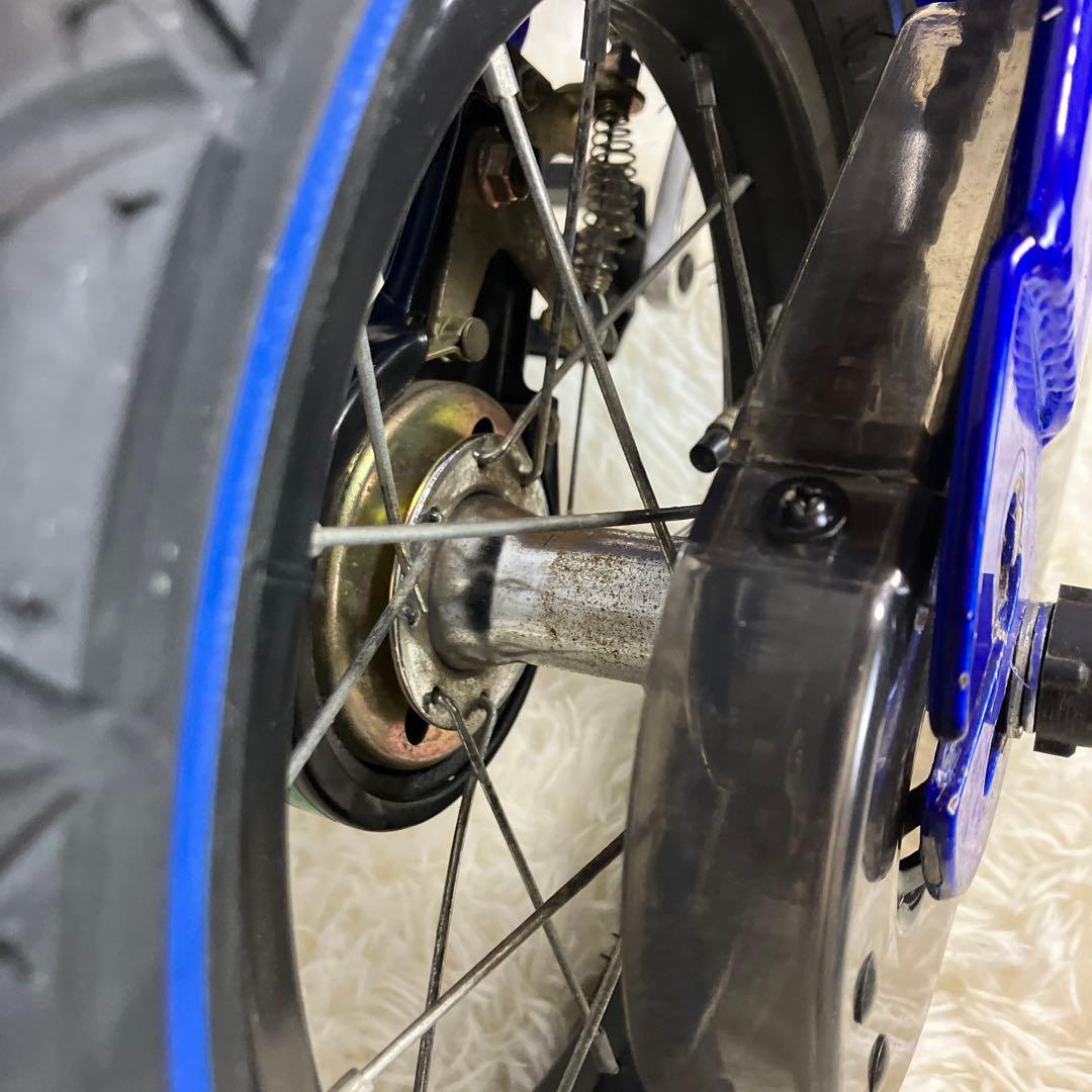 【美品】へんしんバイク 12インチ 青 スタンド＆工具セット付