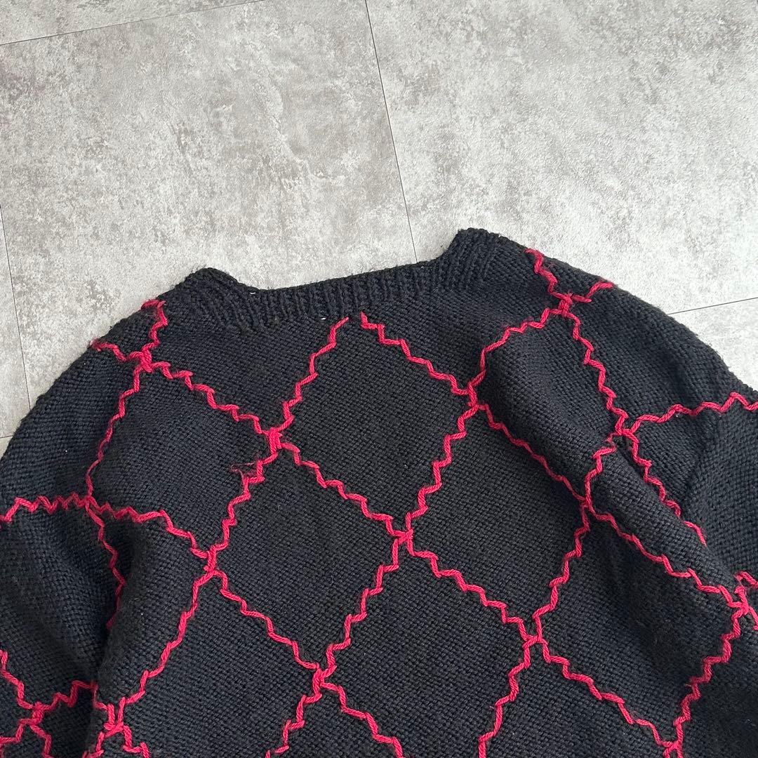 【80s】 INSCRIPTION ウールニット ''珍デザイン''