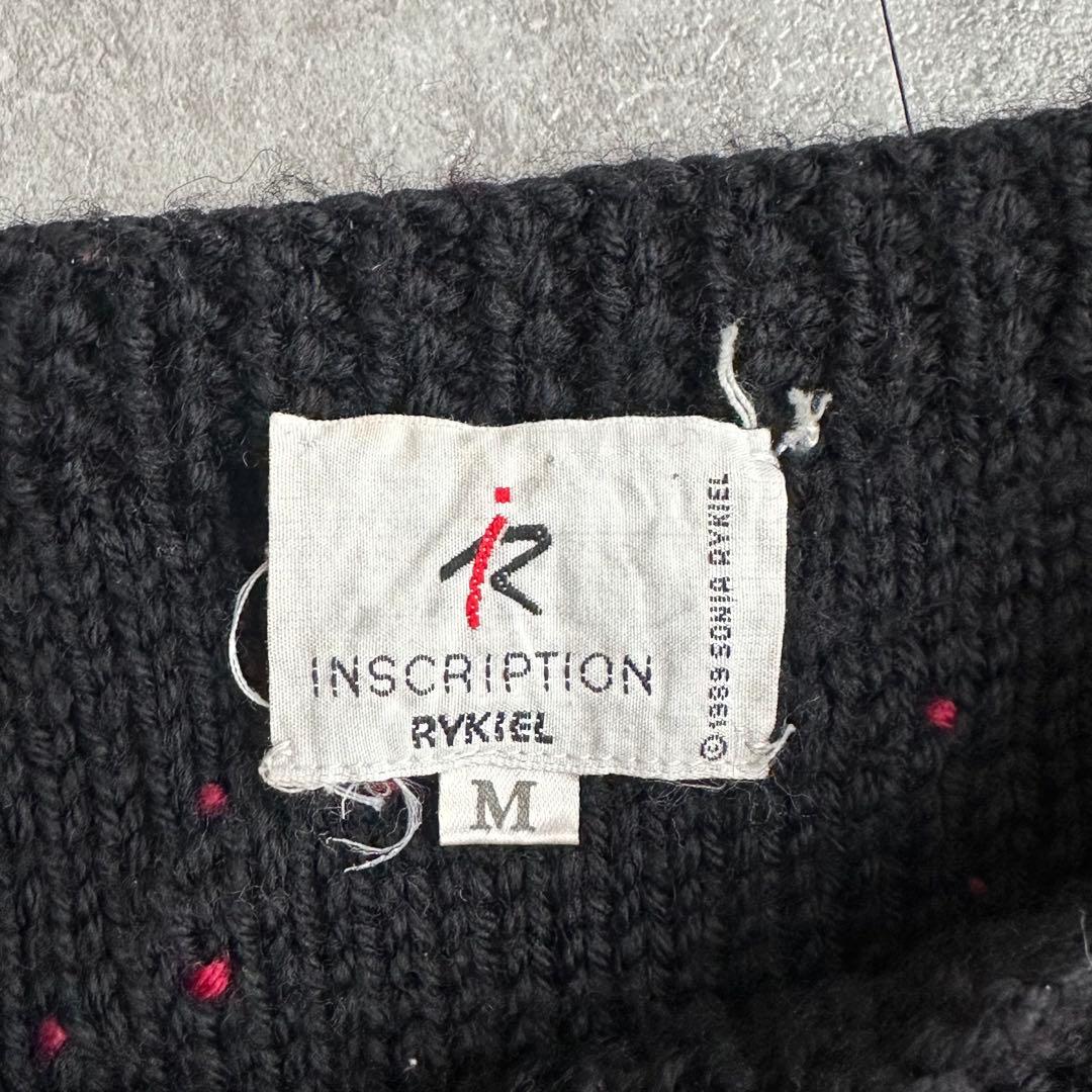 【80s】 INSCRIPTION ウールニット ''珍デザイン''