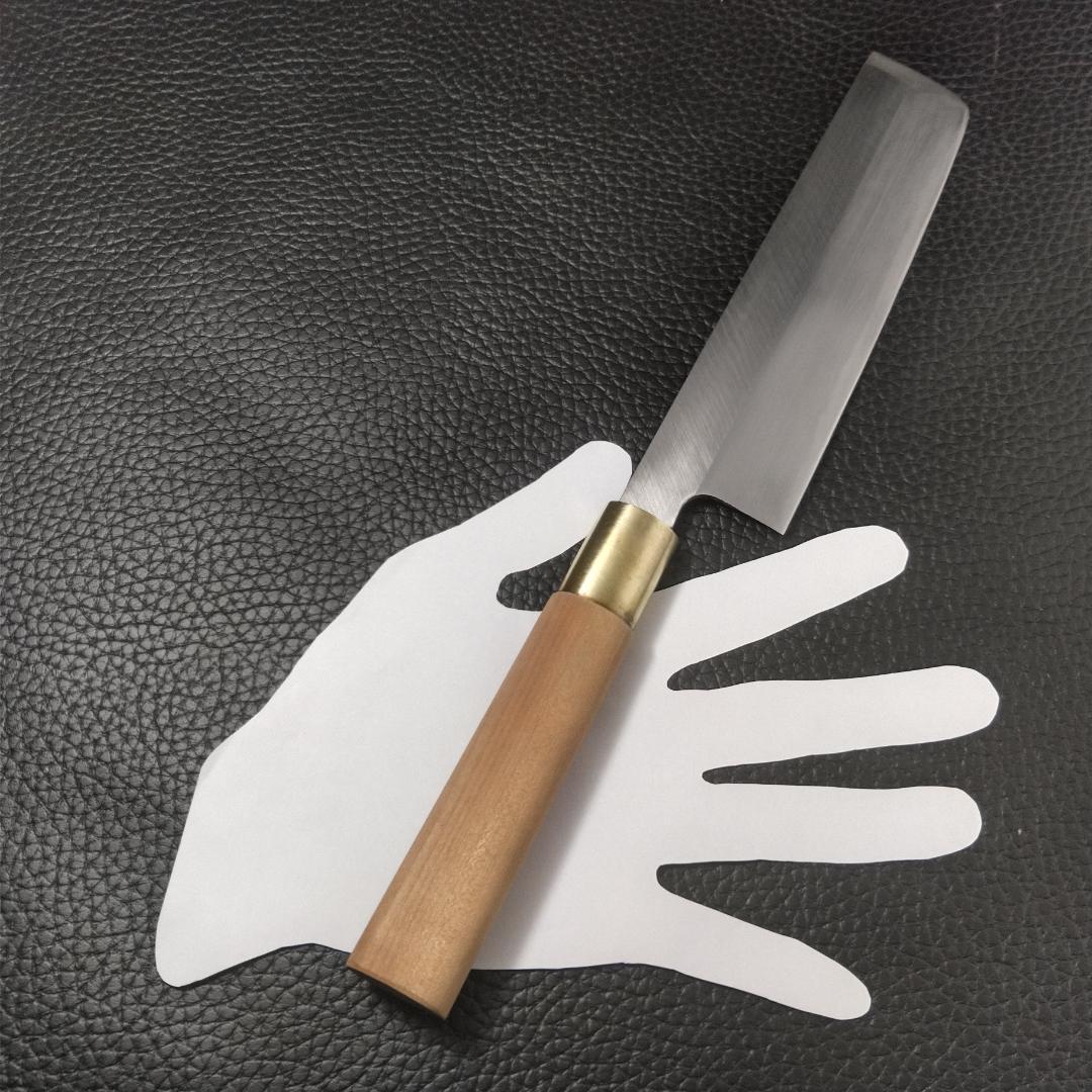 【美品】堺文久 薄刃包丁 右利き用 刃渡り約170㎜ 研ぎ済