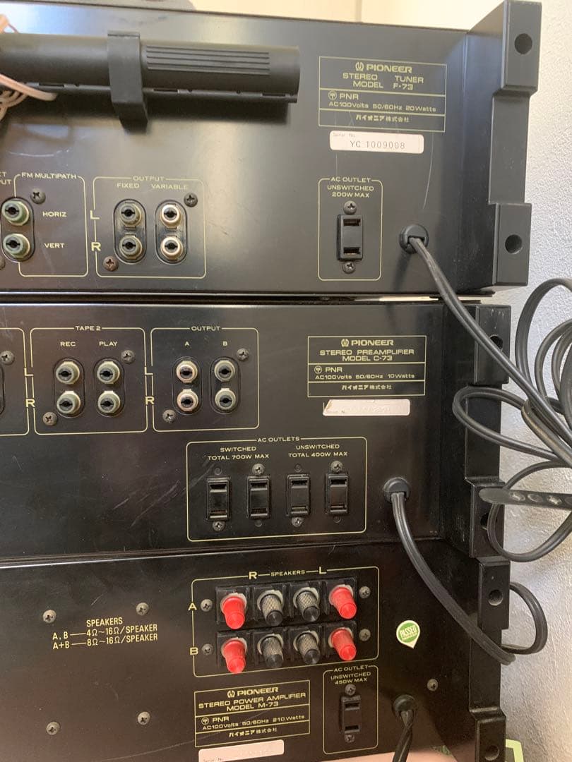 Pioneer F-73 C-73 M-73 スピーカーCS-F77セット