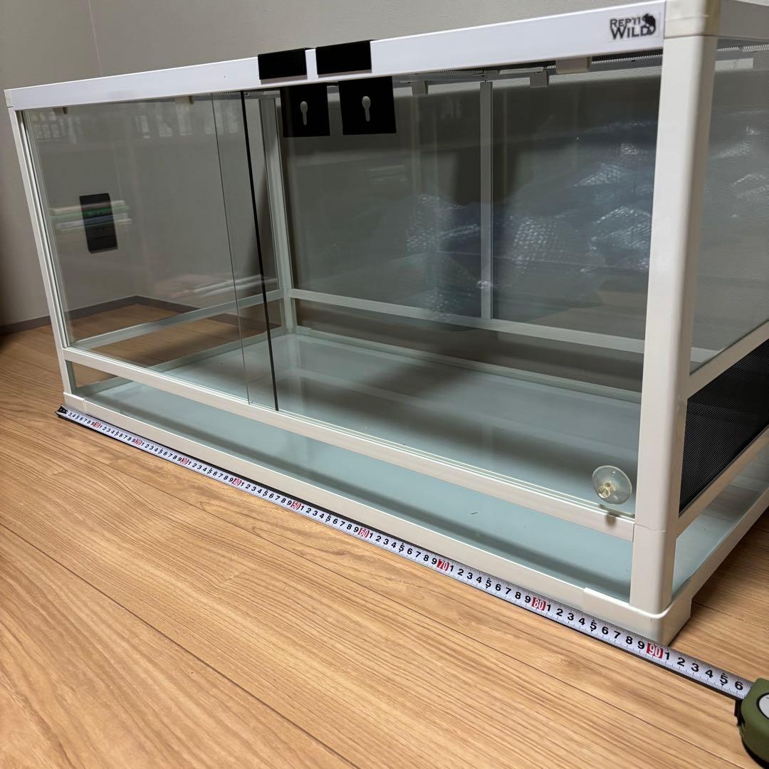 爬虫類ケージ　三晃商会　パンテオン　ホワイト　WH9045 小動物ガラスケージ