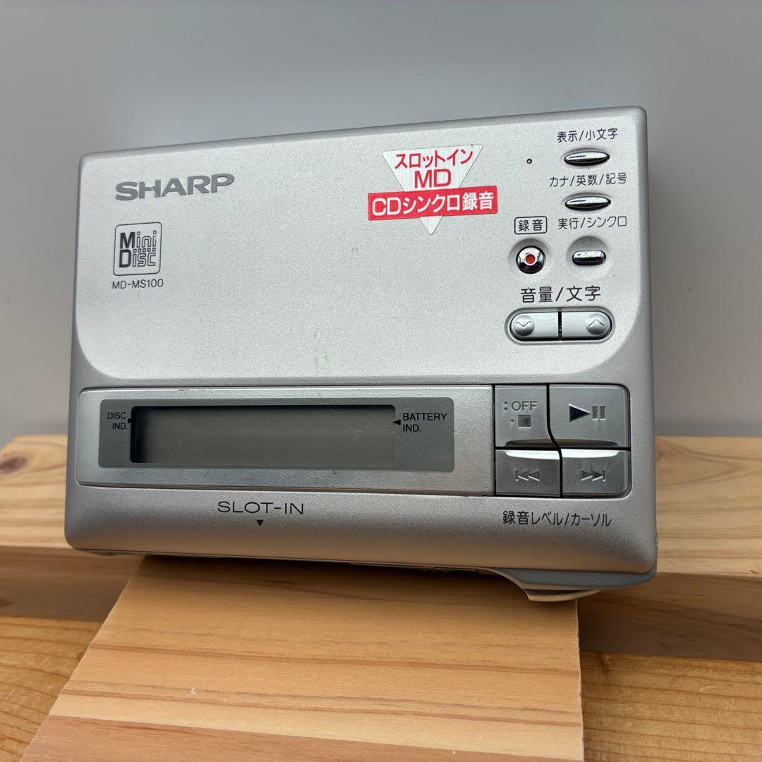 SHARP MDポータブルレコーダー MD-MS100