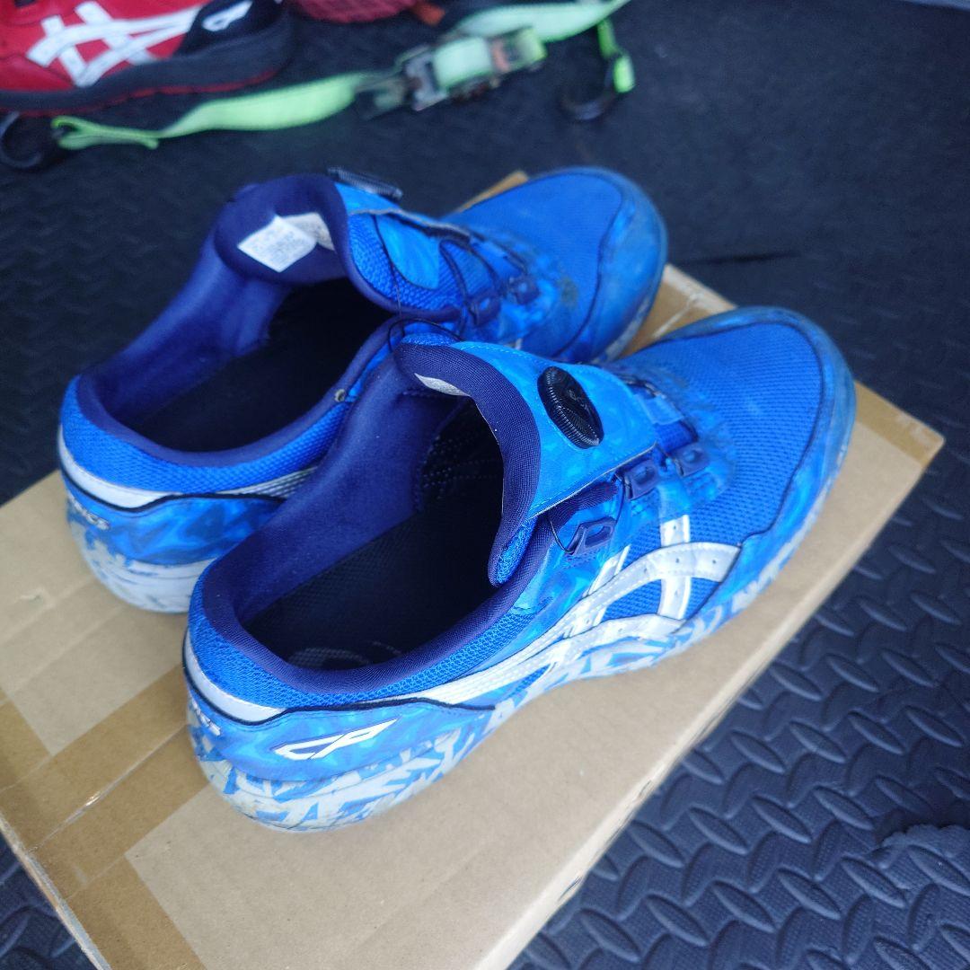 限定 アシックス 安全靴 ウィンジョブ CP209 BLUE BOA 27cm