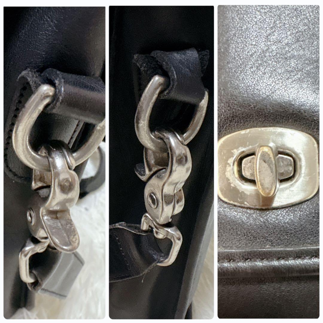 希少 COACH オールドコーチ ビジネスバッグ 2way 黒 USA 5265