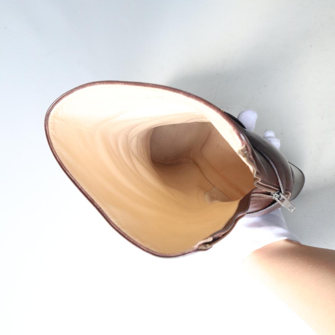 タニノクリスチー　マスミア　ショートブーツ　6cmヒール　37.5/24.5cm