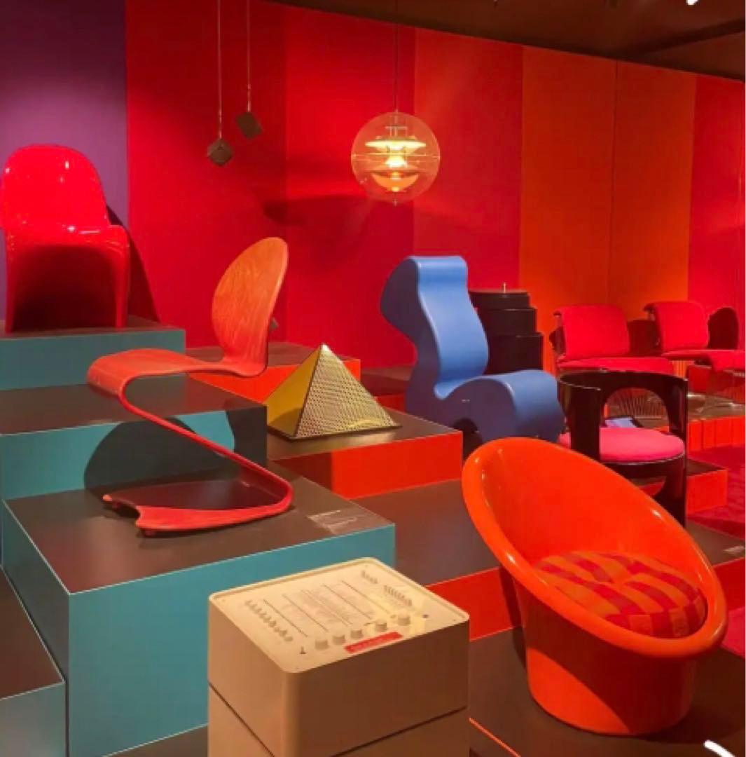 ヴェルナーパントン ファントムチェア ピンク　マゼンタ