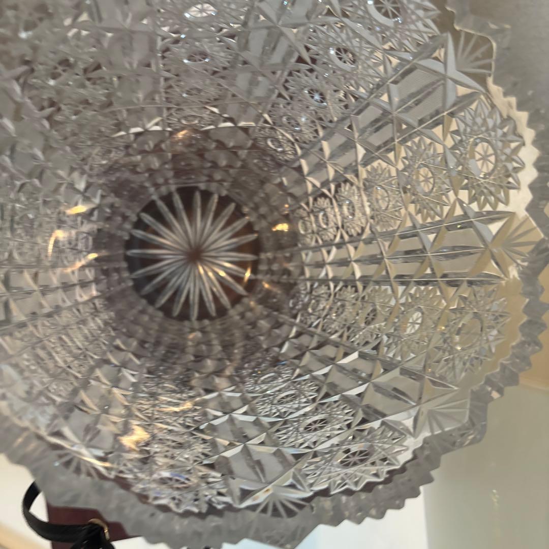 高さ35センチ　特大のクリスタル花瓶　美しいカット