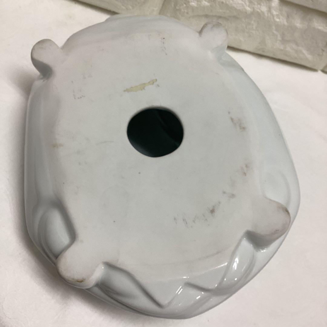 S1　白磁　亀　置物　十三代　玉泉作　28ｃｍ　桐箱入