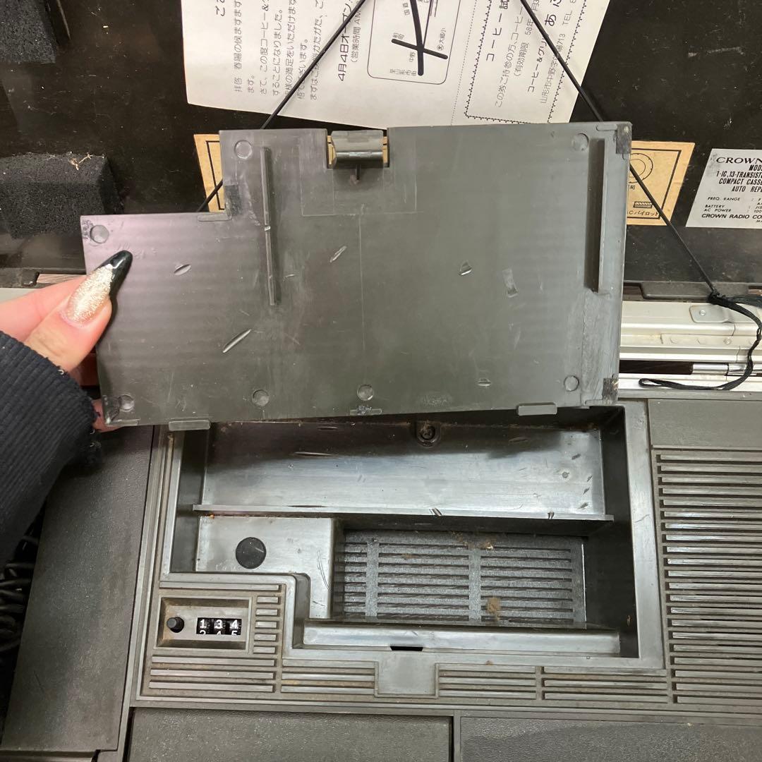 C-5 ジャンク品 希少 CROWN クラウン テープレコーダー ステレオ