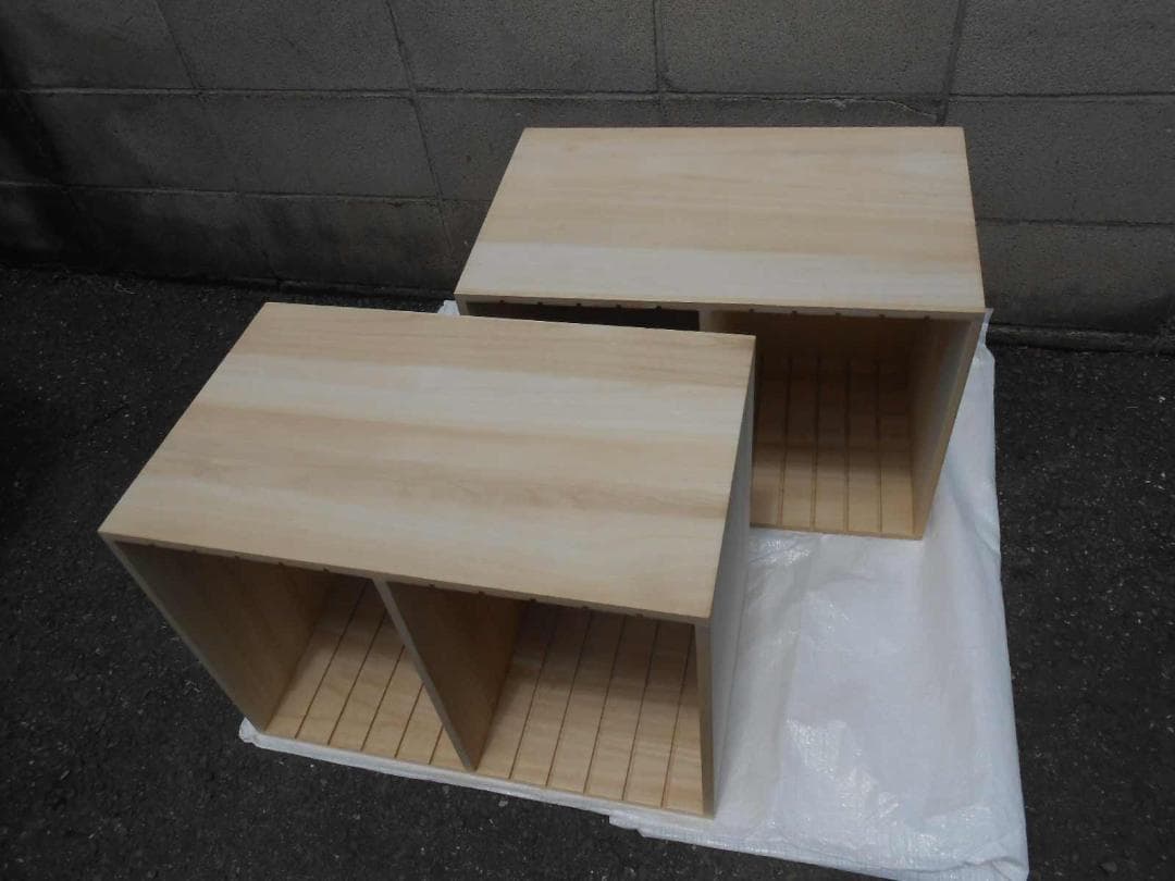 直接引取可 2個セット 湿気に強い 桐製の収納棚 近隣配送可能