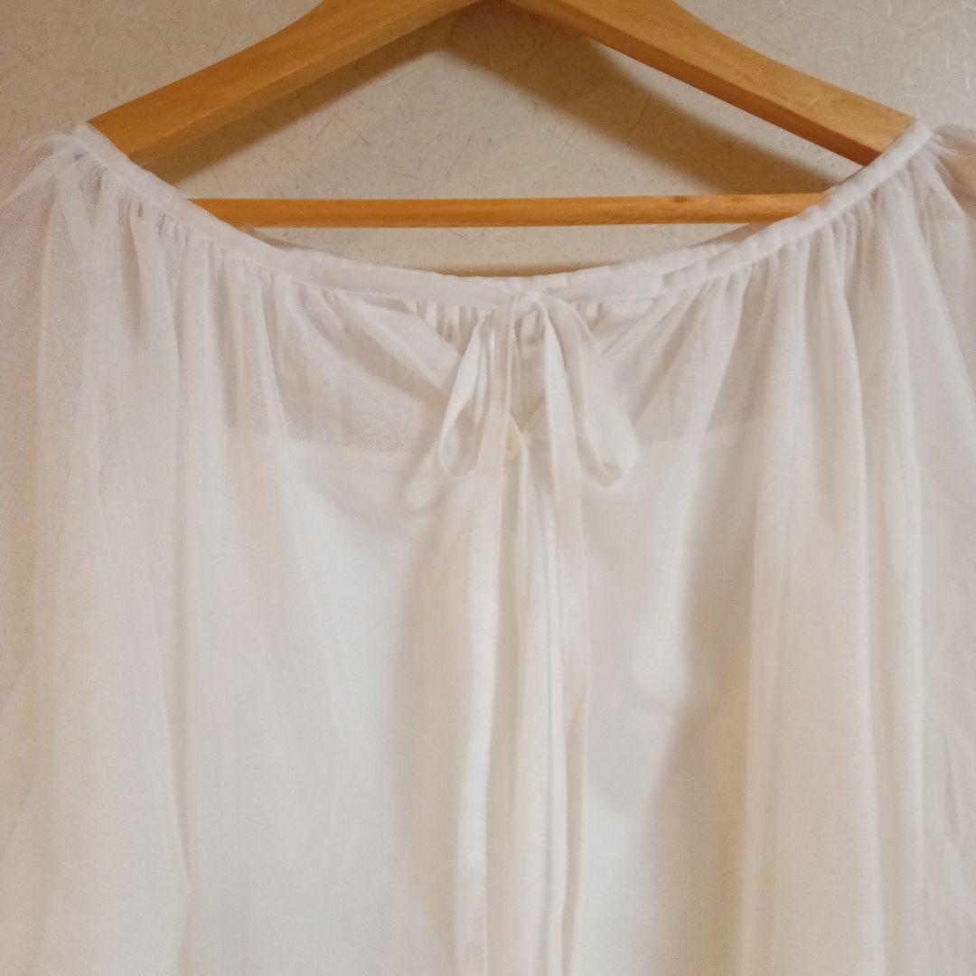 百貨店正規店購入　グレースコンチネンタル　チュールシフォントップス　新品未使用品