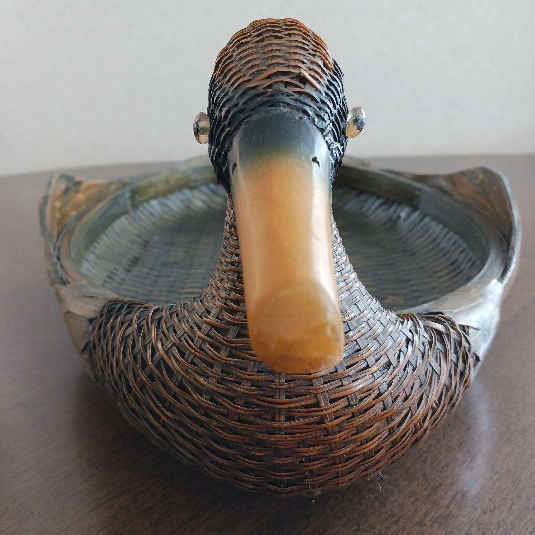 鳥型バスケット　小物入れ　 2個 竹細工