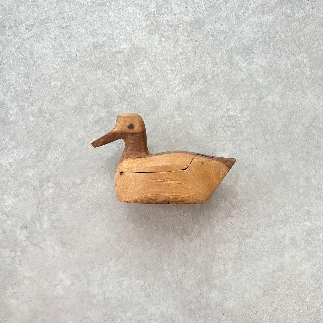 木製のアヒル 隠し箱 ジュエリーボックス