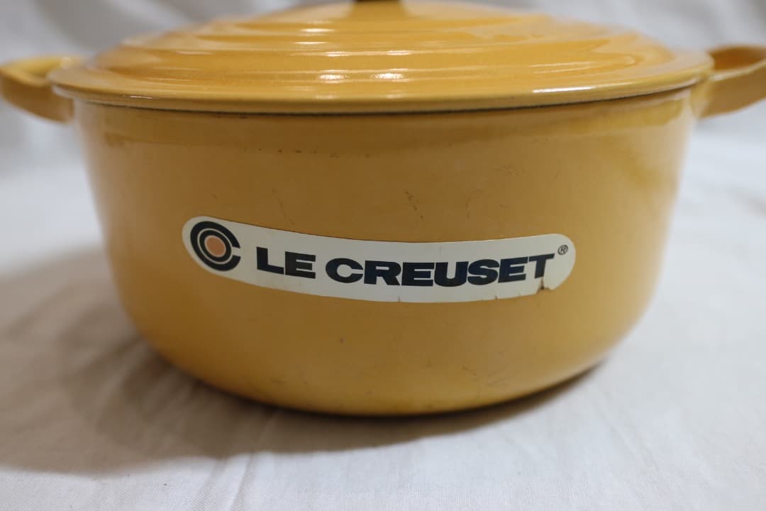 ル・クルーゼ ココットロンド 両手鍋 20cm イエロー