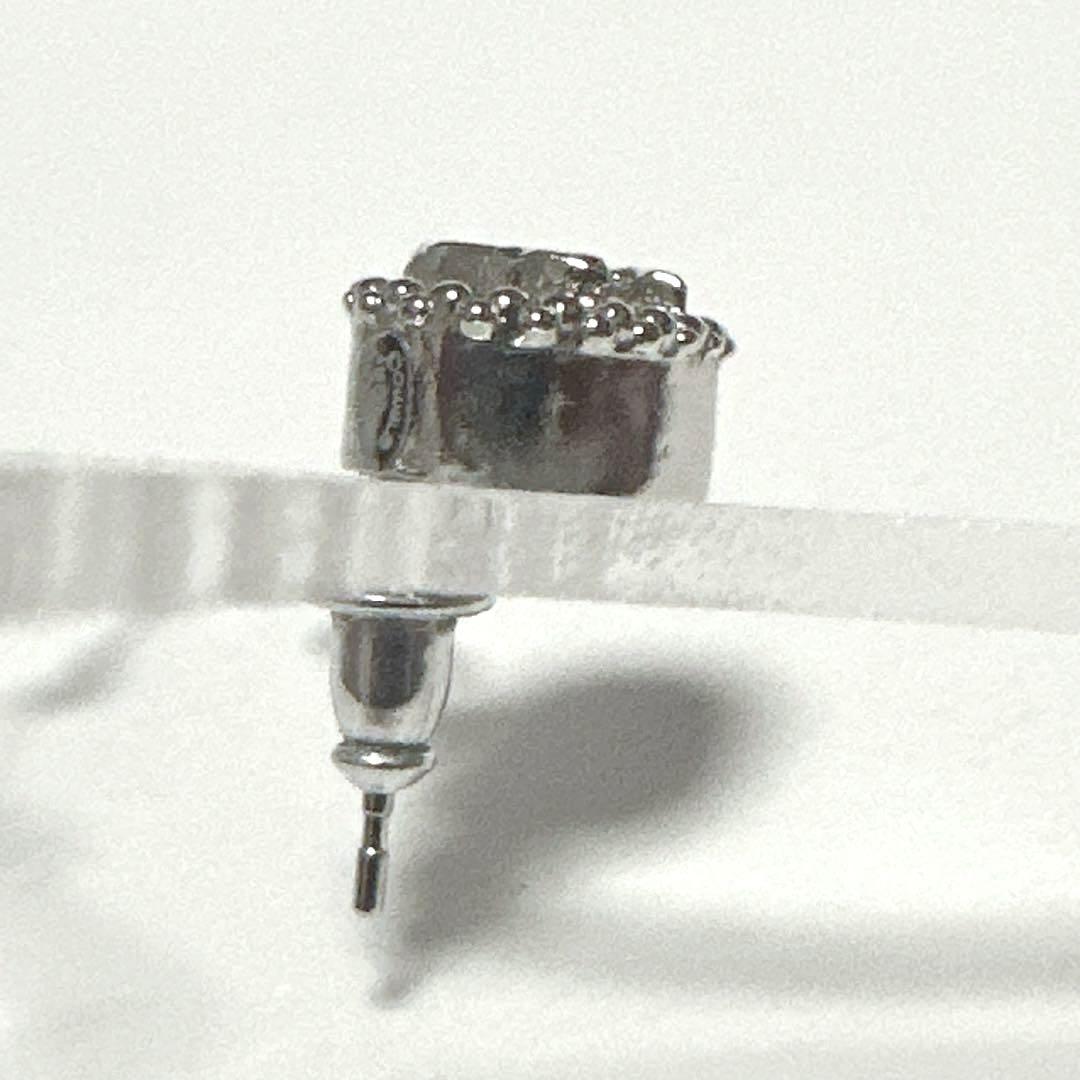 シャネル　CHANEL　ピアス　ココマーク　ラインストーン　シルバー　美品