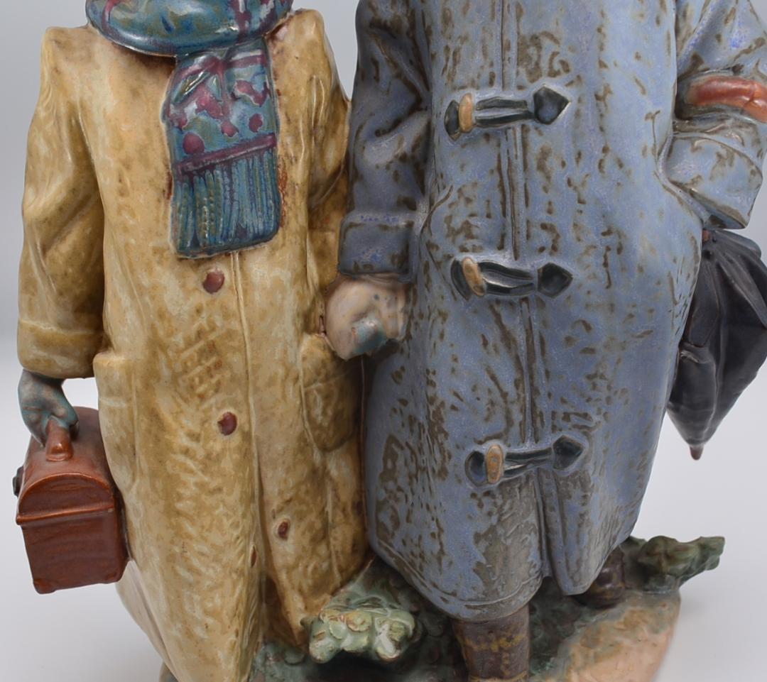 寒い日の登校　＃2242　No2　★リヤドロ　スペイン　グレスコレクション　絶版